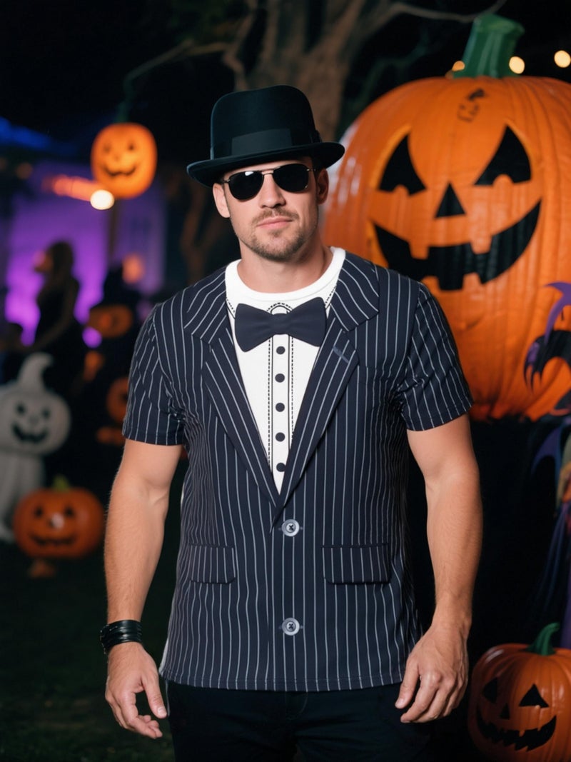Funny World Tuxedo Shirts for Men, Medium, Bow tie - Image 2